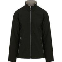 Regatta Professional Men's Plain Double Layered Soft Shell Jacket in Black | Size: Small