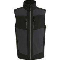 Regatta Professional Men's Colour Block Softshell Body Warmer in Dark Grey | Size: XS