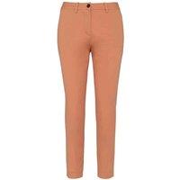 Native Spirit Women's Plain Black Trousers in Peach | Size: 14