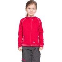 Trespass Girl's Goodness Full Zip Hooded Fleece Jacket in Raspberry | Size: 2-3 Years