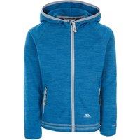 Trespass Girl's Goodness Full Zip Hooded Fleece Jacket in Blue | Size: 3-4 Years