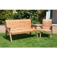 Charles Taylor Trading 4 Seater Companion Set (angled) in Brown