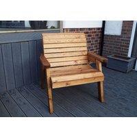 Charles Taylor Trading Solid Wood Grand Chair in Brown