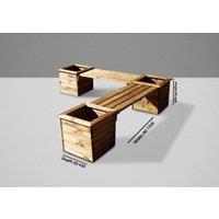 Charles Taylor Trading Planter Bench Extension in Brown