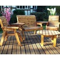Charles Taylor Trading Four Seater Multi Set with Round Table in Brown