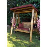 Charles Taylor Trading Dorset Two Seater Swing Burgundy in Brown