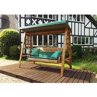 Charles Taylor Trading Dorset Three Seater Swing Green in Brown
