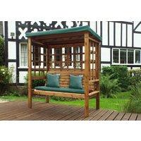 Charles Taylor Trading Bramham Three Seater Arbour Green in Brown