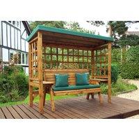 Charles Taylor Trading Wentworth Three Seater Arbour Green in Brown