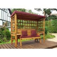 Charles Taylor Trading Wentworth Three Seater Arbour Burgundy in Brown