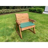 Charles Taylor Trading Solid Wood Grand Rocker in Brown