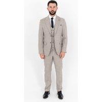 V2 Classic Men's Thomas Three Piece Coffee Suit in Taupe | Size: 40R