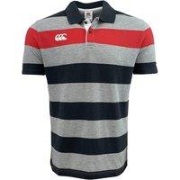 Canterbury Men's Engineered Stripe Polo Shirt in Grey | Size: Small