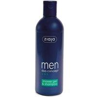 Ziaja Men's Men 2 In 1 Shower Gel & Shampoo 300ml in Navy