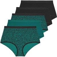 Yours Women's 5 Pack Animal Print Full Briefs | Size: 34-36