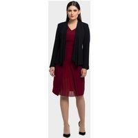 LBV Fashion Women's Chiffon Scarf Jacket in Black | Size: 16