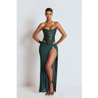 LEMONLUNAR Women's The Esmeralda Two Piece Green | Size: Medium
