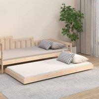 Berkfield Home Bed Frame without Mattress 90x190 cm Single Solid Wood Pine in Brown