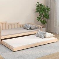Berkfield Home Bed Frame without Mattress 80x200 cm Solid Wood Pine in Brown