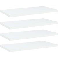 Berkfield Home Bookshelf Boards 4 pcs White 40x20x1.5 cm Engineered Wood