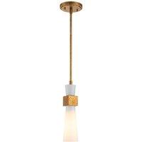 Netlighting Kristy Slim Pendant Ceiling Light Contemporary Distressed Gold 1x E27