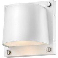 Netlighting Scout 1 Light Small Outdoor Wall Light Satin White IP44