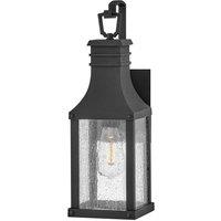 Netlighting Beacon Hill 1 Light Small Outdoor Wall Lantern Museum Black IP44