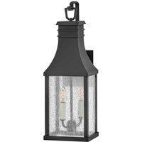 Netlighting Beacon Hill 2 Light Medium Outdoor Wall Lantern Museum Black IP44