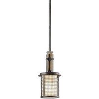 Netlighting Ahrendale 1 Light Ceiling Mini Pendant Iron E27 in Grey
