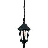 Netlighting Parish Mini Outdoor Pendant Ceiling Light Black IP44