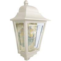 Netlighting Deco Lane 1 Light Half Outdoor Wall Lantern Cream IP44