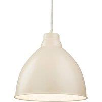Netlighting Union 1 Light Dome Ceiling Pendant Cream E27