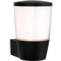 Netlighting Forbes Wall Light Black with White Duplex Polycarbonate Diffuser IP44