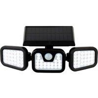 Netlighting Avenue LED Solar Security Wall Light with PIR Black IP44