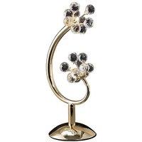 Netlighting Octavia Table Lamp 2 Light G4 French GoldCrystal NOT LEDCFL Compatible in Gold