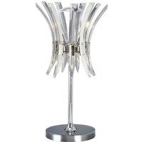 Netlighting Sinclair Table Lamp 4 Light Polished Chrome in Grey