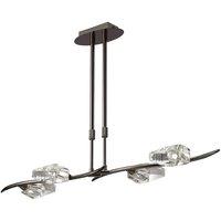 Netlighting Eclipse Telescopic 4 Light G9 Bar Black Chrome