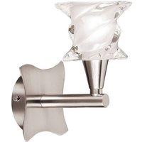 Netlighting Salomon Wall Lamp Switched 1 Light G9 Satin Nickel in Grey