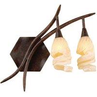 Netlighting (0017 005) Gaudi Wall Lamp Right Switched 2 Light G9 BrownBlack Oxide in Brown