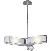 Netlighting Duna GU10 Pendant 3 Light L1SGU10 Polished Chrome in Grey