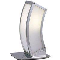 Netlighting Duna GU10 Table Lamp 1 Light L1SGU10 Polished Chrome in Grey