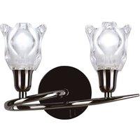Netlighting Amel Wall Lamp Switched 2 Light L1SGU10 Black Chrome