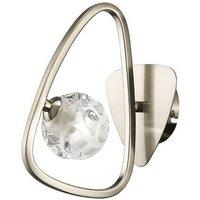 Netlighting Lux Switched Wall Lamp 1 Light G9 Polished Chrome in Grey