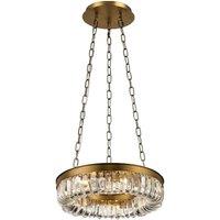 Netlighting Special Pendant 9 Light G9 Brown BrassClear Crystal