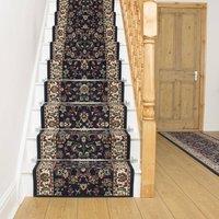 runrug Stair Runner Carpet for Staircases - Soft & Comfy, 9mm - 'Traditional' in Blue | Size: 70 cm x 720 cm