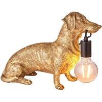 Netlighting Modica Table Lamp Vintage Gold Paint Matt Black