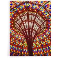 Artery8 Louisiana State Capitol Building Glass Highsmith Canvas Wall Art Print | Size: W24 x H32