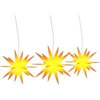 Berkfield Home Christmas Lights with LEDs 3 pcs Foldable Yellow