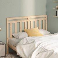 Berkfield Home Bed Headboard 166x4x100 cm Solid Wood Pine in Brown | Size: 166 x 4 x 100 cm