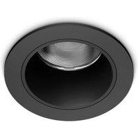 Netlighting Quark 4.9cm LED Recessed Downlight Black 3000K
